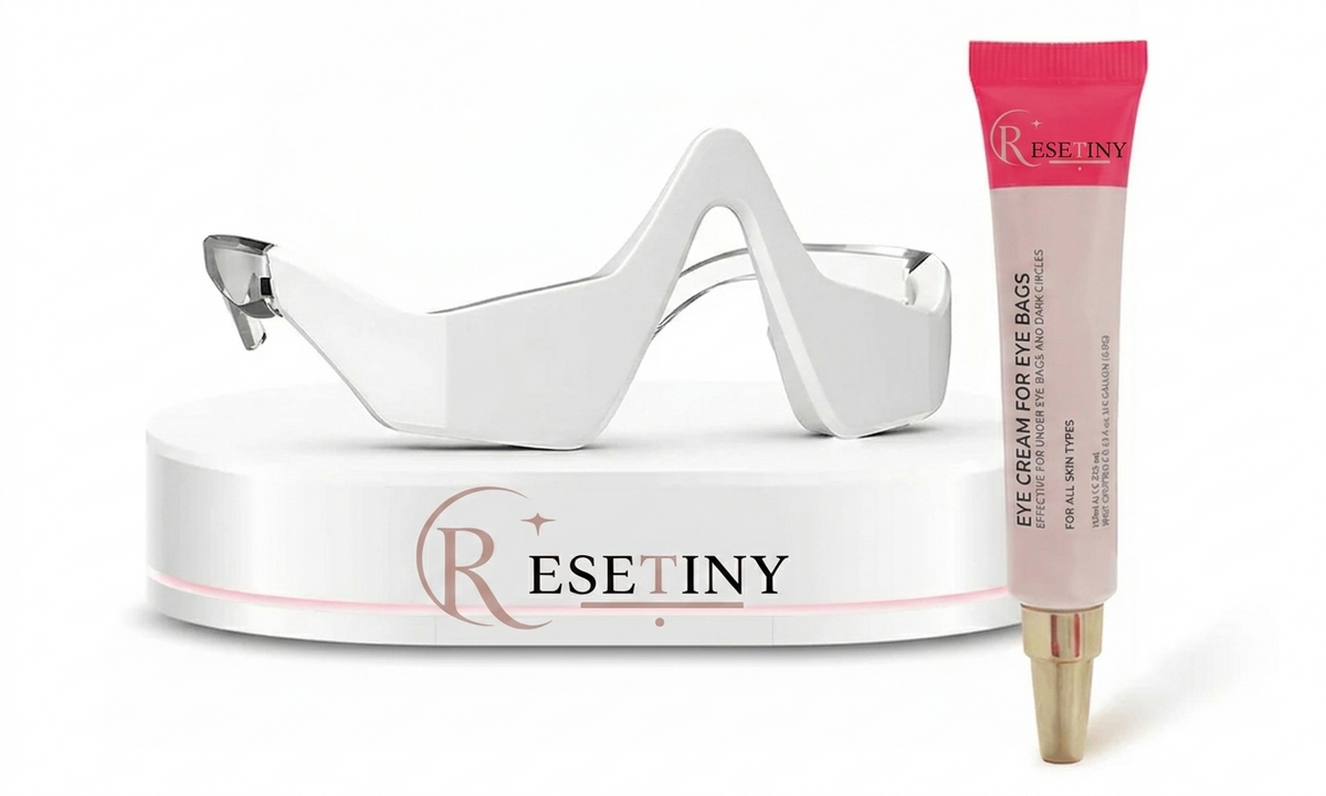 RevitalEyes Terapia de Luz Roja 2 en 1 + EMS para Eliminar Bolsas en los Ojos